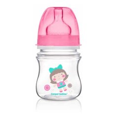 Canpol Babies Бутылочка антиколиковая с широким горлом 120 мл Игрушки с рождения, розовый