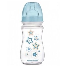 Canpol Babies Бутылочка антиколиковая с широким горлом EasyStart Newborn Baby 240 мл с 3 мес., голубой