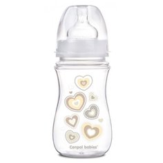 Canpol Babies Бутылочка антиколиковая с широким горлом EasyStart Newborn Baby 240 мл с 3 мес., бесцветный
