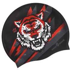 Шапочка для плавания MAD WAVE Tigris красный