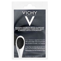 Vichy детокс-маска с древесным углем, 6 мл, 2 шт.