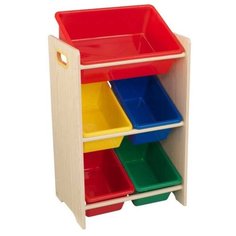 Стеллаж KidKraft с 5 контейнерами 43 х 30 х 74 (15472_KE) Яркий