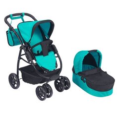 Коляска-трансформер Buggy Boom Amidea с сумкой (9000) бирюзовый