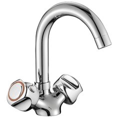 Смеситель для раковины (умывальника) Orange Classic R M73-011Cr двухрычажный хром