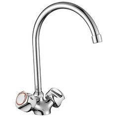 Смеситель для кухни (мойки) Orange Classic R M73-000Cr двухрычажный хром