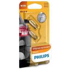 Лампа автомобильная накаливания Philips Vision 12256B2 W3W 3W 2 шт.