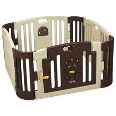 Манеж-ширма Edu-play GP-8011 коричневый/бежевый