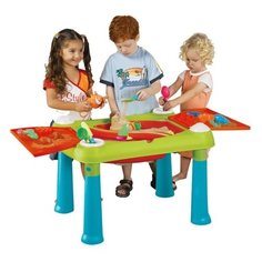 Песочница-столик KETER SAND & WATER бирюзово-красный