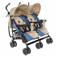 Прогулочная коляска BamBola HP-306S Duo Pallino бежевый/индиго