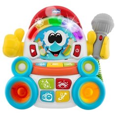 Интерактивная развивающая игрушка Chicco Караоке белый/синий/красный/желтый/зеленый