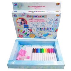 ABtoys Набор для творчества Рисуем сами c воздушным аэрографом (PT-00774)