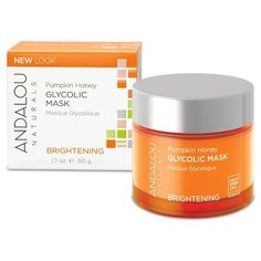 Andalou Naturals Brightening Pumpkin Honey Glycolic Mask Гликолевая маска Тыква и мёд манука, 50 г