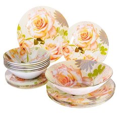Столовый сервиз Loraine 28334 19 предметов желтый