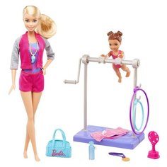 Набор кукол Barbie Инструктор по гимнастике, 29 см, FKF75