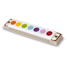 Janod губная гармошка Конфетти J07609 белый/разноцветный