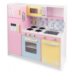 Кухня KidKraft Пастель 53181 розовый/желтый/голубой