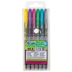 CENTRUM Набор гелевых ручек Metallic 6 цветов, 1.0 мм (87402)