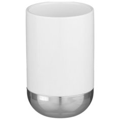 Стакан для зубных щеток Wenko Melfi хром/белый