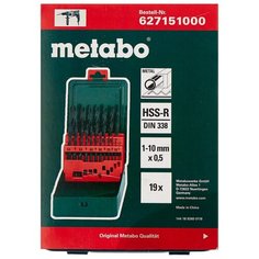 Набор сверл Metabo 627151000, 19 шт.