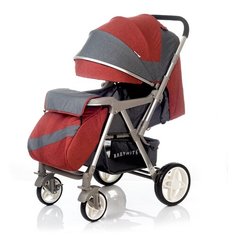 Прогулочная коляска Babyhit Sense серый/красный, цвет шасси: серый