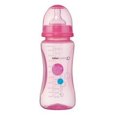 Bebe confort Бутылочка полипропиленовая Maternity, 360 мл с 6 мес., розовый