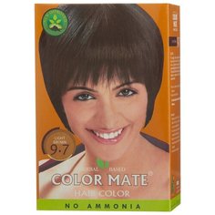 Хна Color Mate травяная краска для волос, тон 9.7 light brown, 75 г
