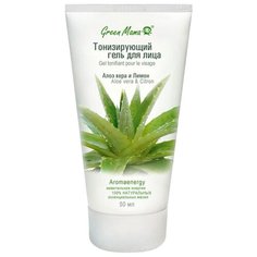 Green Mama Формула тайги Тонизирующий гель для лица Алоэ Вера и лимон, 50 мл