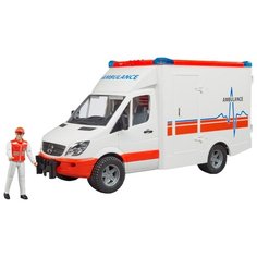 Фургон Bruder MB Sprinter (02-536) с фигуркой водителя 1:16 белый
