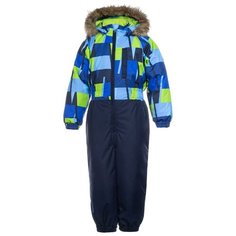 Комбинезон Huppa Willy 31900030 (92735 / 92766/ 92709) размер 104, 92735 blue pattern/ navy