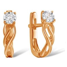 Бронницкий Ювелир Серьги из красного золота E01-D-E309244DIA