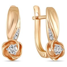 Бронницкий Ювелир Серьги из красного золота E01-D-ER01059ADI-R17