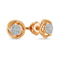 Бронницкий Ювелир Серьги из красного золота E01-D-E60550