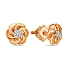 Бронницкий Ювелир Серьги из красного золота E01-D-E60540