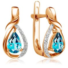 Бронницкий Ювелир Серьги из красного золота E01-D-1983089CB-R17