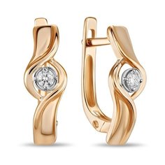 Бронницкий Ювелир Серьги из красного золота E01-D-E59127