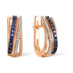 Бронницкий Ювелир Серьги из красного золота E01-D-E307807SAP-R17