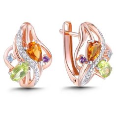 Бронницкий Ювелир Серьги из красного золота E01-D-70641E001-R17