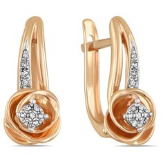 Бронницкий Ювелир Серьги из красного золота E01-D-ER01050ADI-R17