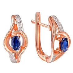 Бронницкий Ювелир Серьги из красного золота E01-D-66781E001-R17