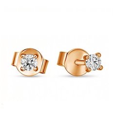 Бронницкий Ювелир Серьги из красного золота E01-D-SOL21-015-G1