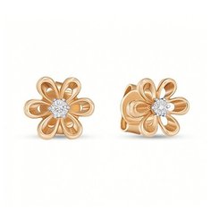 Бронницкий Ювелир Серьги из красного золота E01-D-34097