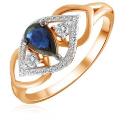 Бронницкий Ювелир Кольцо из красного золота R01-D-R312867SAP-R17, размер 17