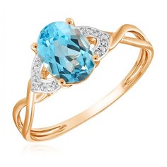 Бронницкий Ювелир Кольцо из красного золота R01-D-69016R001-R17, размер 18