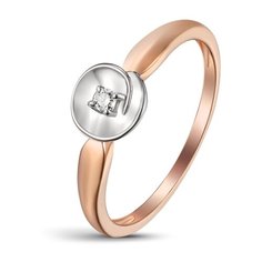 Бронницкий Ювелир Кольцо из красного золота R01-D-1983113AD, размер 16