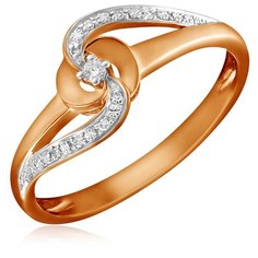 Бронницкий Ювелир Кольцо из красного золота R01-D-1983116AQXD-R1, размер 16.5