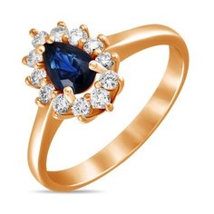 Бронницкий Ювелир Кольцо из красного золота R01-D-33673-SA, размер 18.5