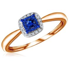 Бронницкий Ювелир Кольцо из красного золота R01-D-RR26014ASA-R17, размер 16.5