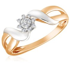 Бронницкий Ювелир Кольцо из красного золота R01-D-R59501, размер 16.5