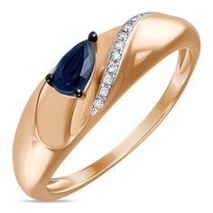 Бронницкий Ювелир Кольцо из красного золота R01-D-R312672SAP, размер 16.5