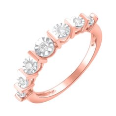 Бронницкий Ювелир Кольцо из красного золота R01-D-ILL-008, размер 17